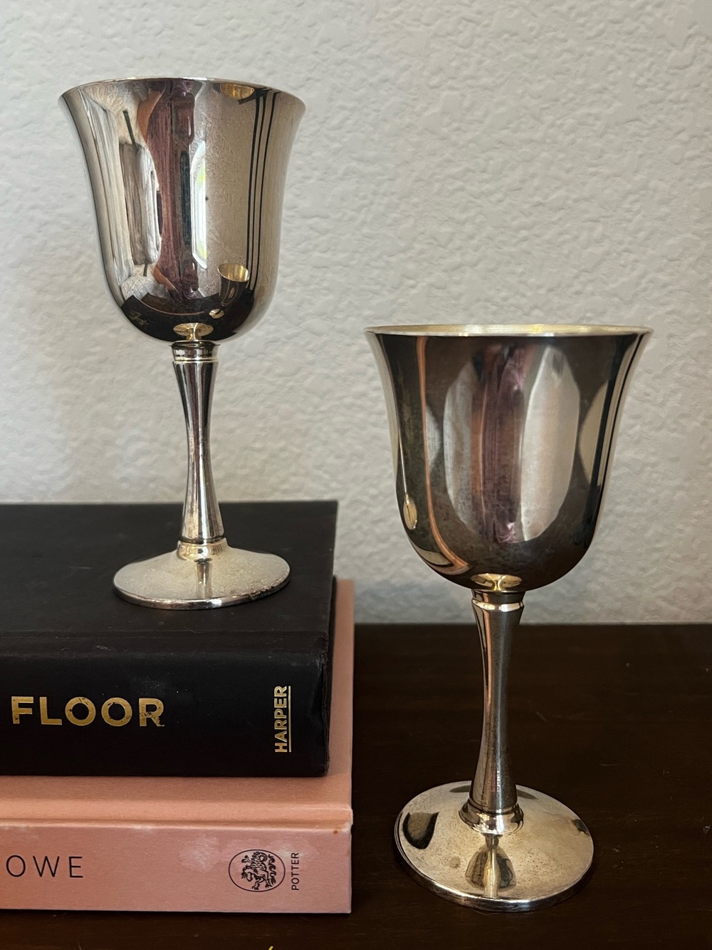 Vintage Salem Portugal Silver Plate Goblets – Set of 2